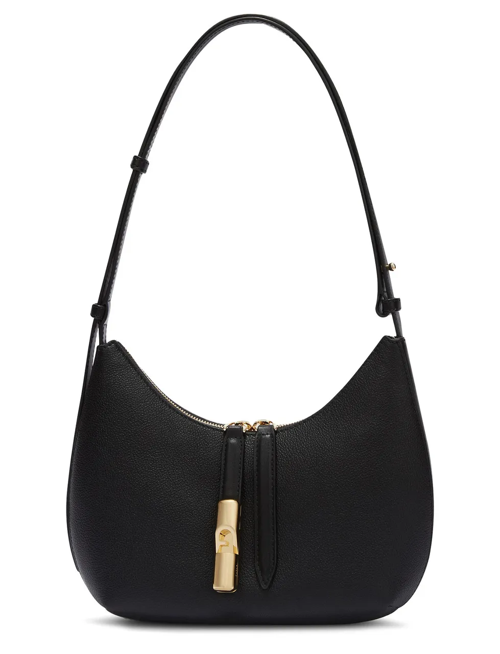 Furla Sac Drop S en cuir lisse noir