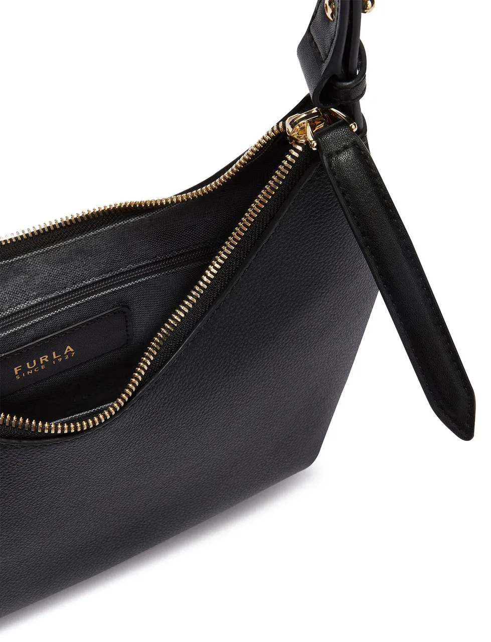 Furla Sac Drop S en cuir lisse noir