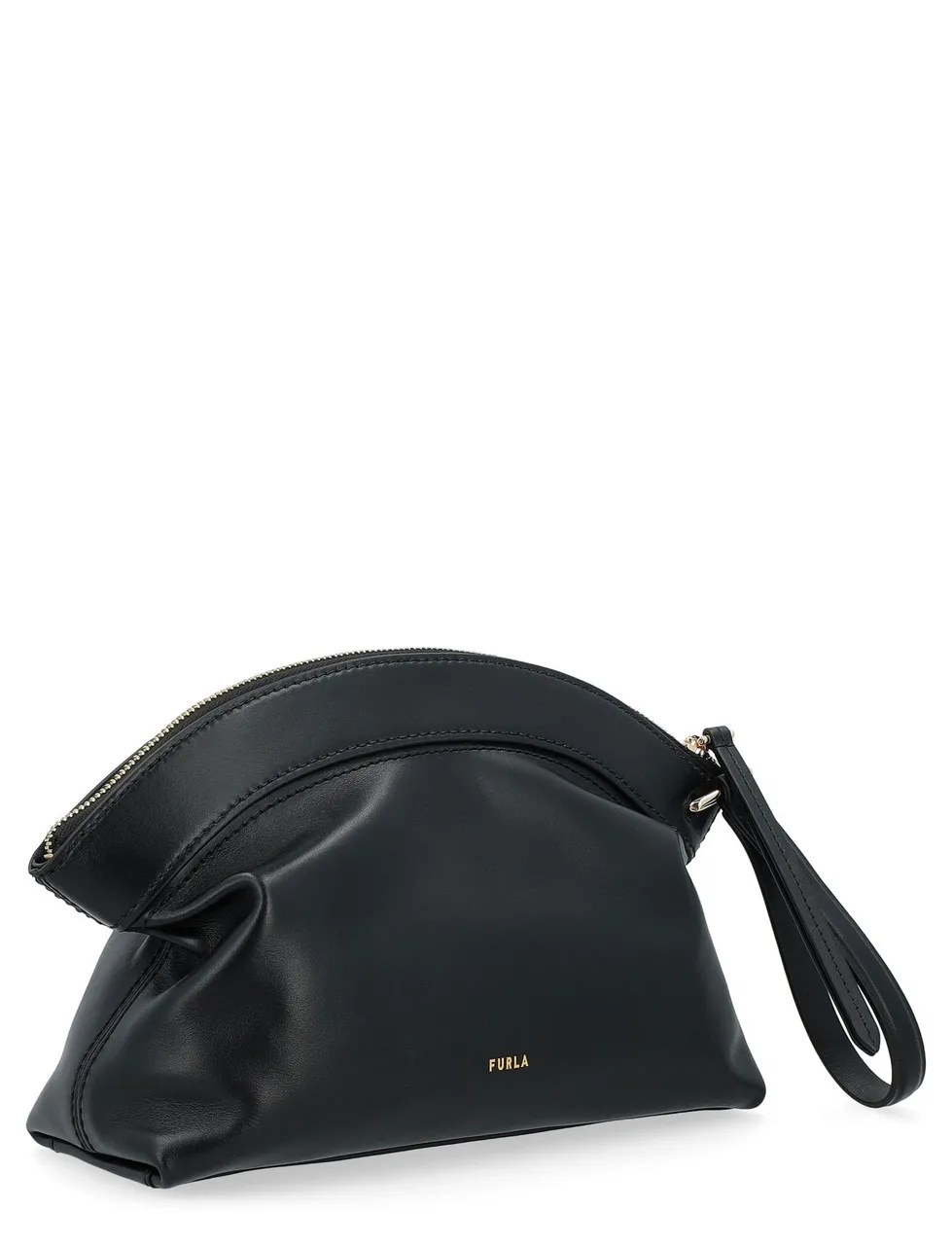 Furla Sac Erica en cuir lisse noir