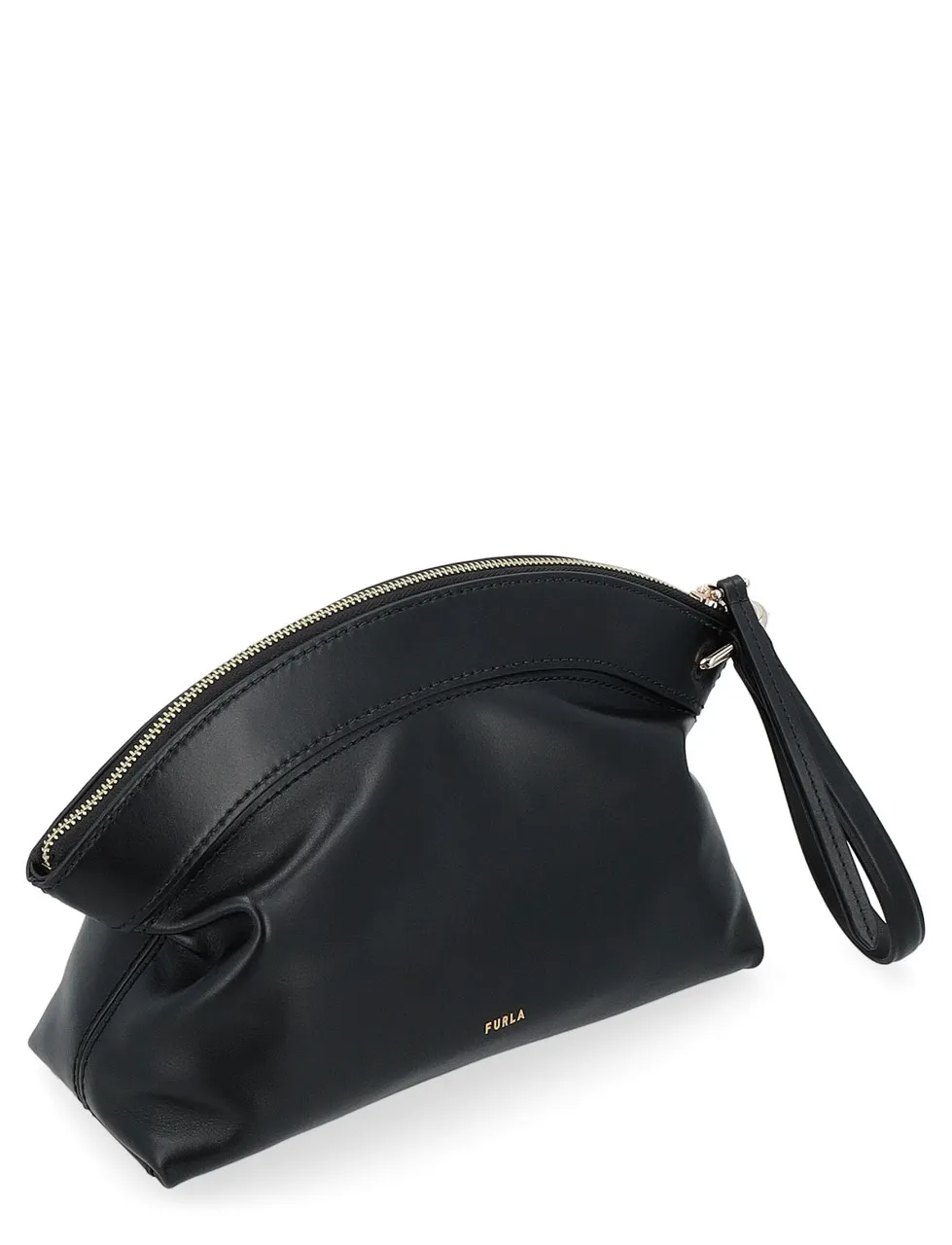 Furla Sac Erica en cuir lisse noir