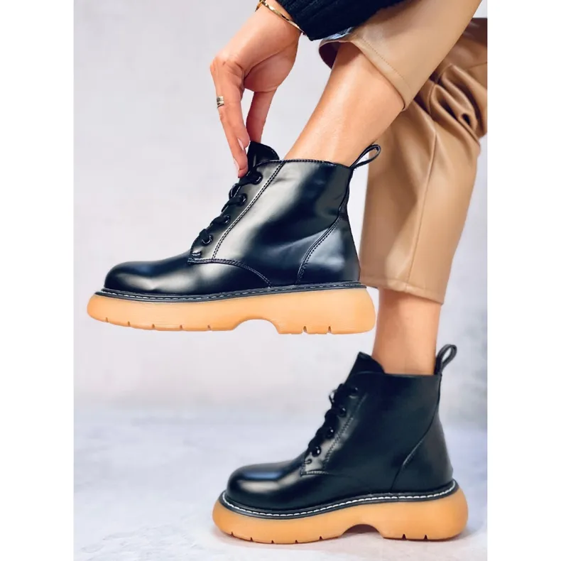 Gaia BLACK+Y bottines bovver le noir