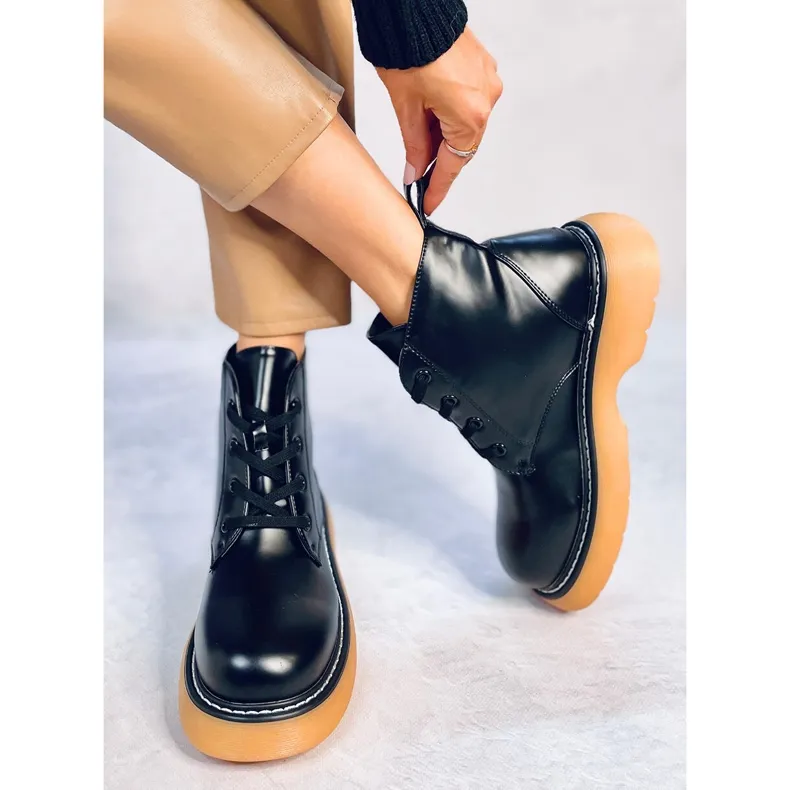 Gaia BLACK+Y bottines bovver le noir