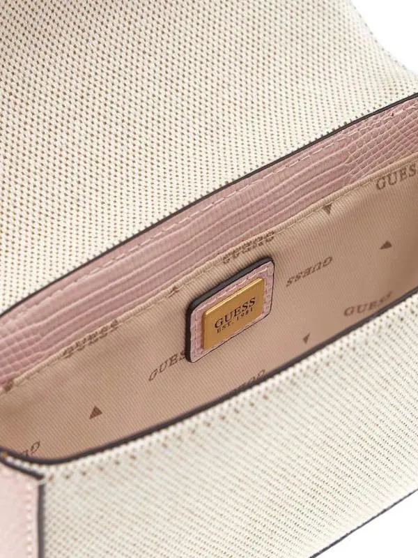 Guess G Status Mini Sac À Bandoulière Rose Naturel/Clair - Achetez À Prix Outlet!