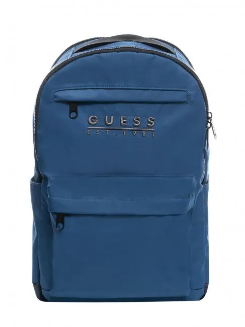 Guess New Venezia Sac À Dos À Double Compartiment Bleu - Achetez À Prix Outlet!