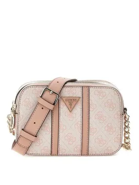 Guess Noreen  Mini Sac À Bandoulière Logo Rose Poussiéreuse - Achetez À Prix Outlet!