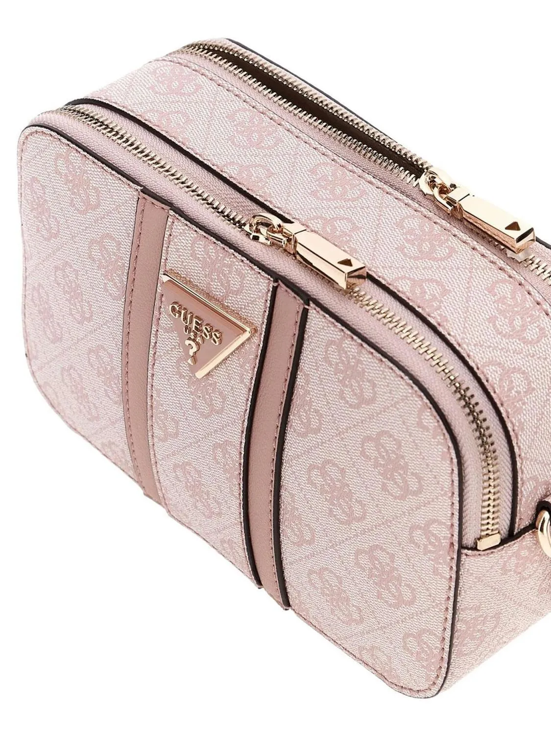 Guess Noreen  Mini Sac À Bandoulière Logo Rose Poussiéreuse - Achetez À Prix Outlet!