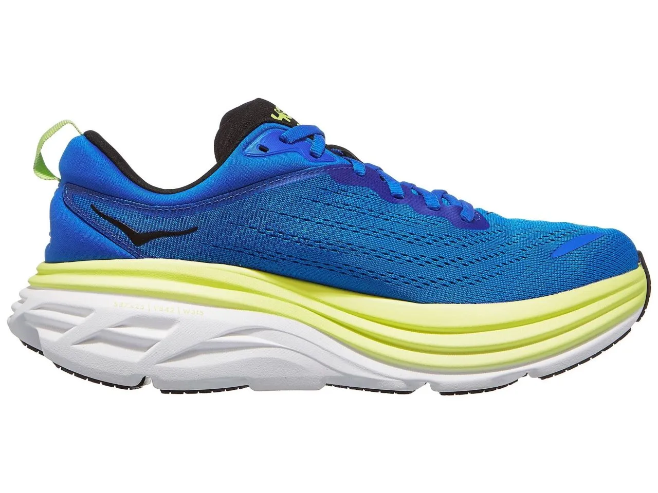 HOKA BONDI 8 ELECRTIC COBALT ET LETTUCE Chaussures de running