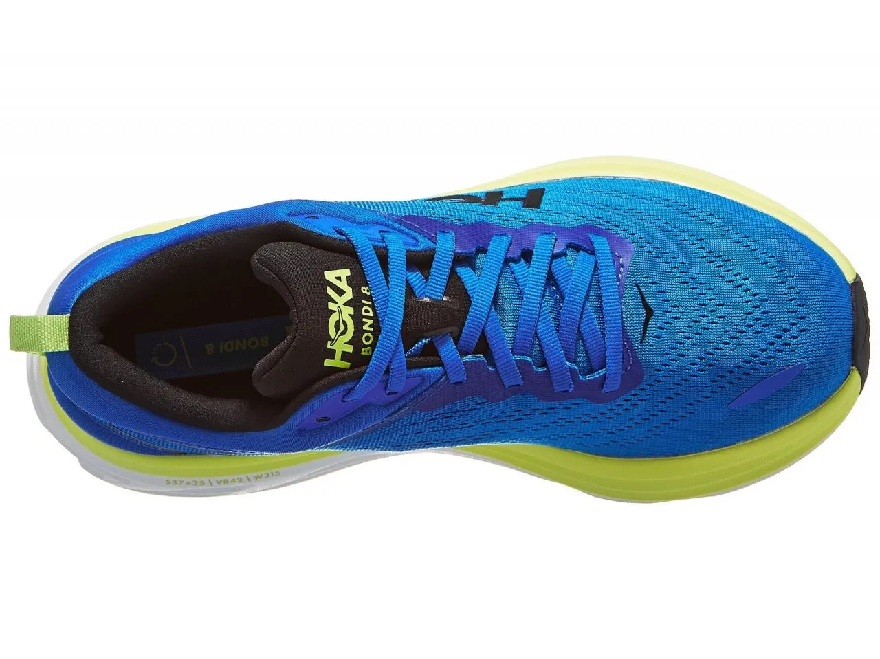 HOKA BONDI 8 ELECRTIC COBALT ET LETTUCE Chaussures de running