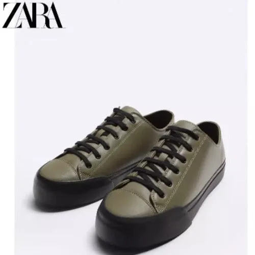 Importé  - ZARA NEW - Chaussure Homme Basket 100% Cuir - RESTE 2