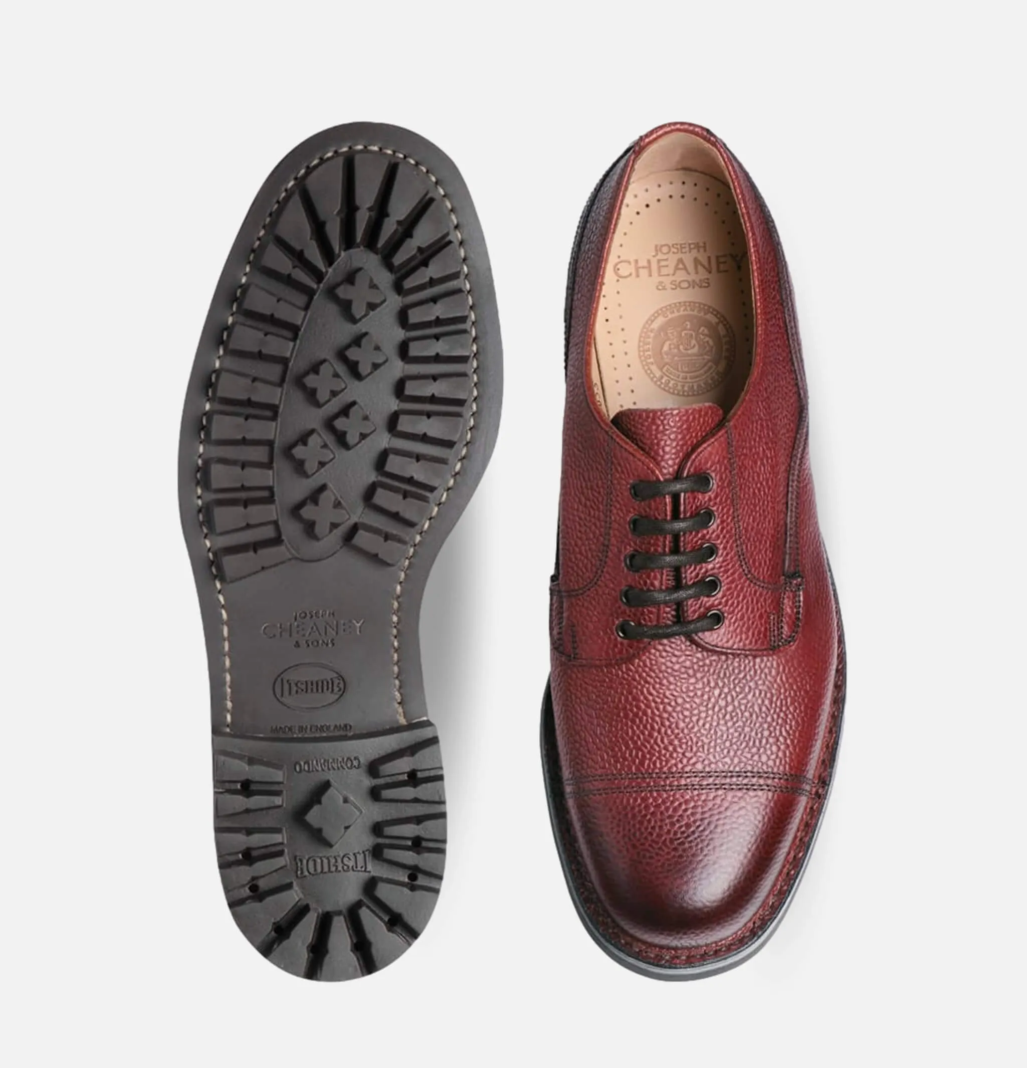 Joseph Cheaney | Derbies Cairn Burgundy | Royalcheese Paris