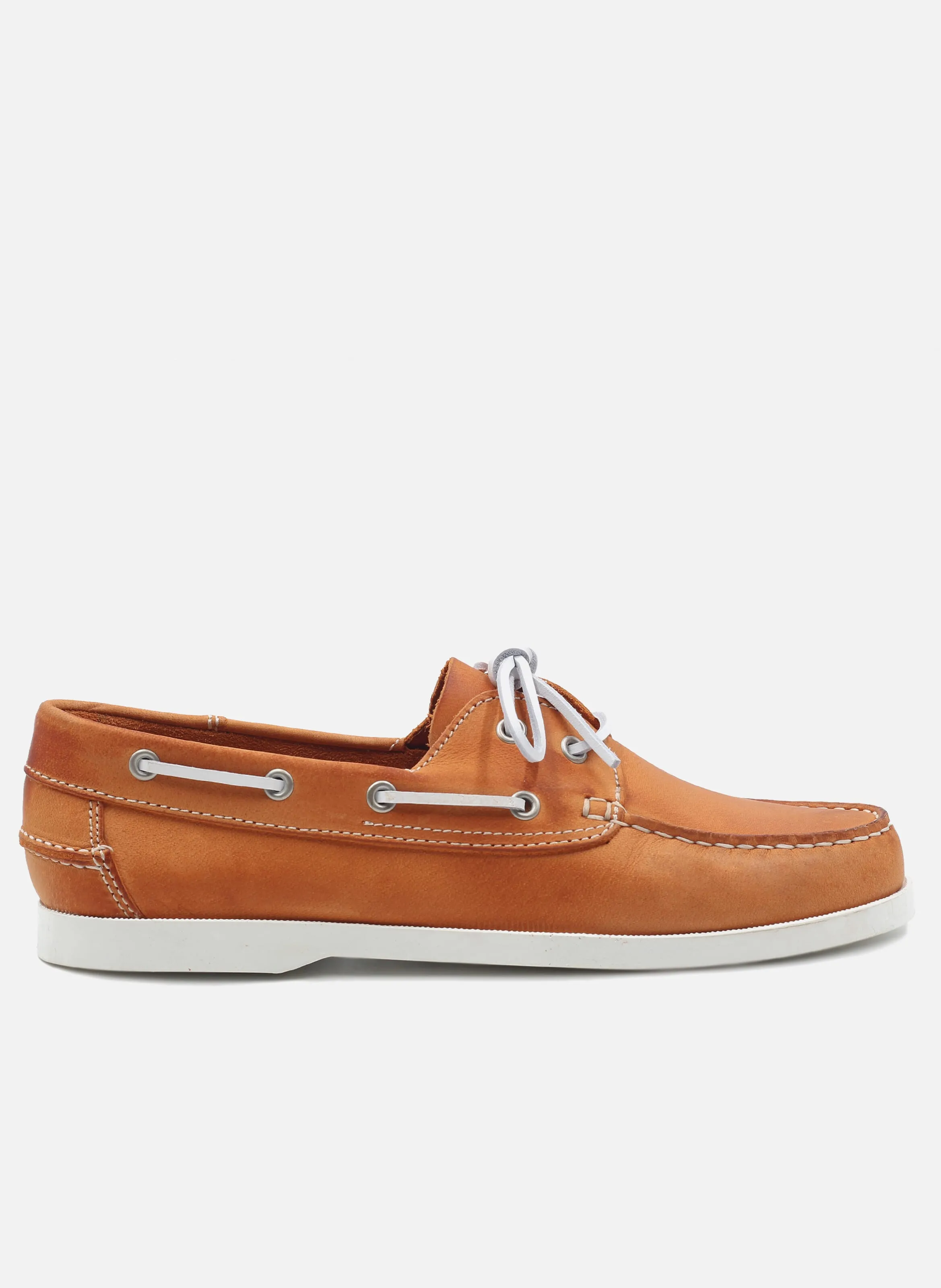 JULES & JENN  Chaussures bateau en cuir - Orange