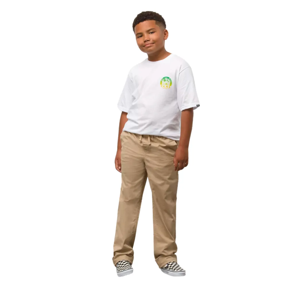 Kids Range Pantalon chino à taille élastique Kaki