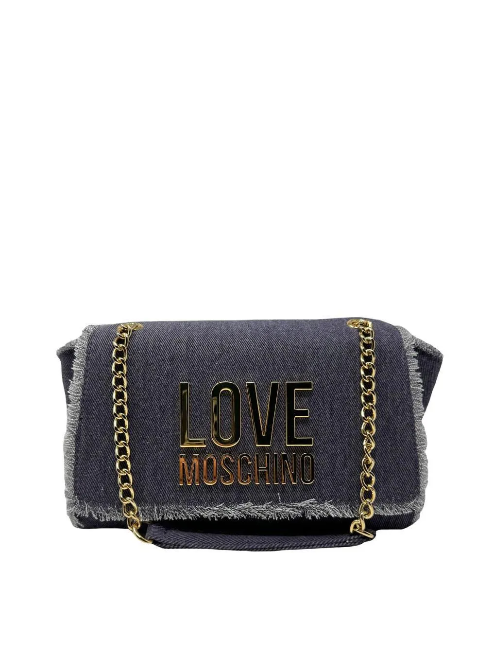 Love Moschino Denim Sac D'épaule Bleu Ciel - Achetez À Prix Outlet!