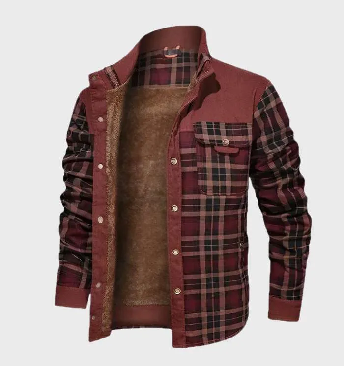 Lucien - Veste en flanelle avec doublure en polaire