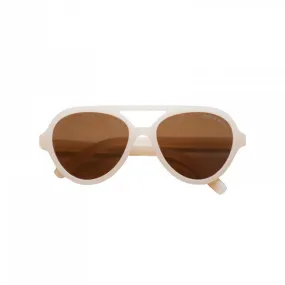 Lunettes de soleil Aviateur - Creamy White