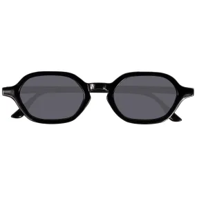 Lunettes de soleil Femme Héxagonale Noir