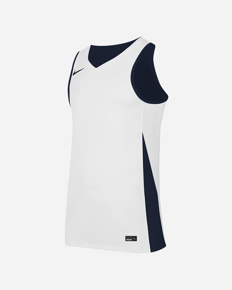 Maillot de basket reversible Nike Team Bleu Marine & Blanc pour homme