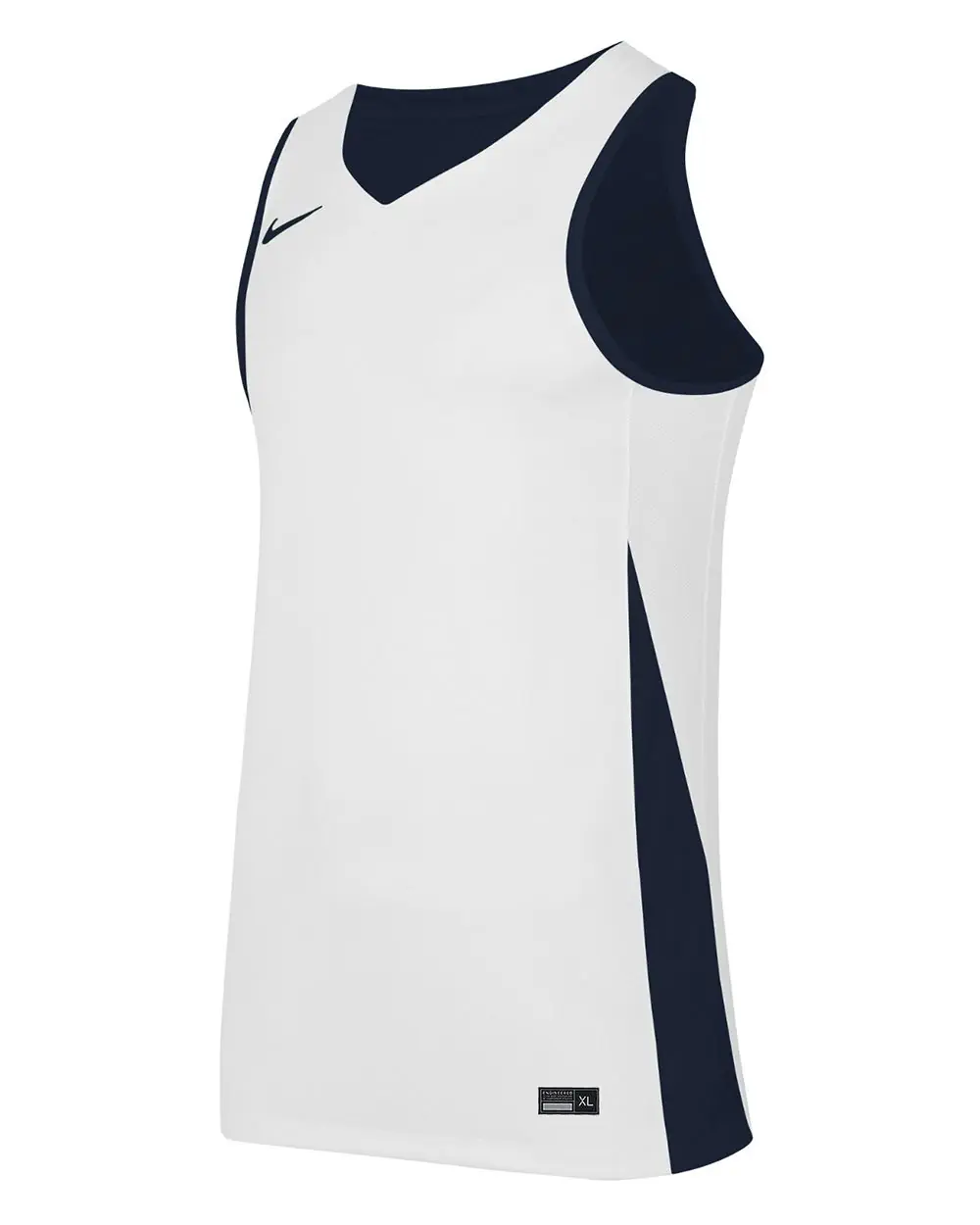 Maillot de basket reversible Nike Team Bleu Marine & Blanc pour homme