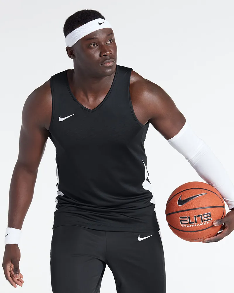 Maillot de basket reversible Nike Team Noir & Blanc pour homme