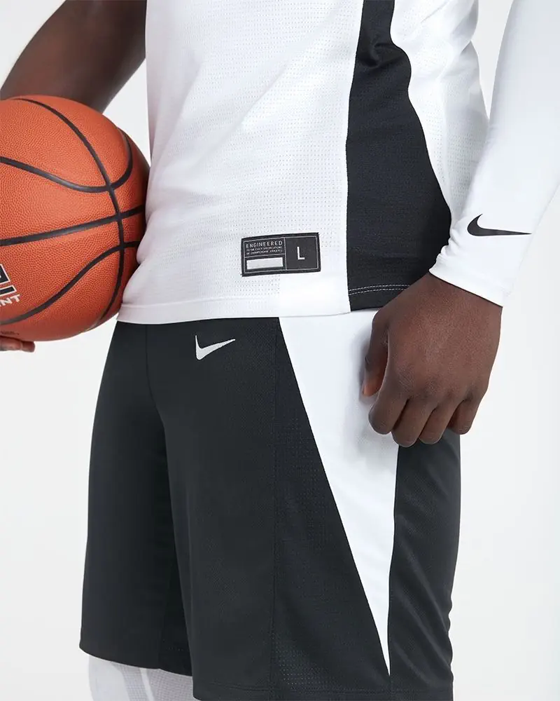 Maillot de basket reversible Nike Team Noir & Blanc pour homme