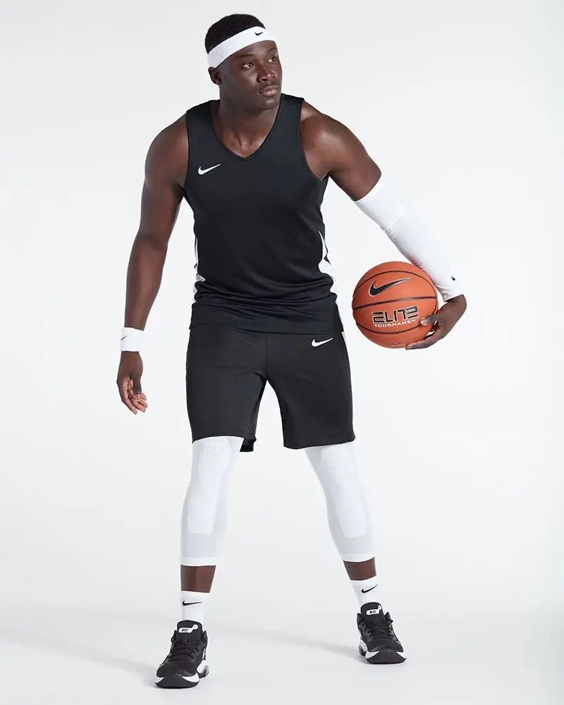 Maillot de basket reversible Nike Team Noir & Blanc pour homme