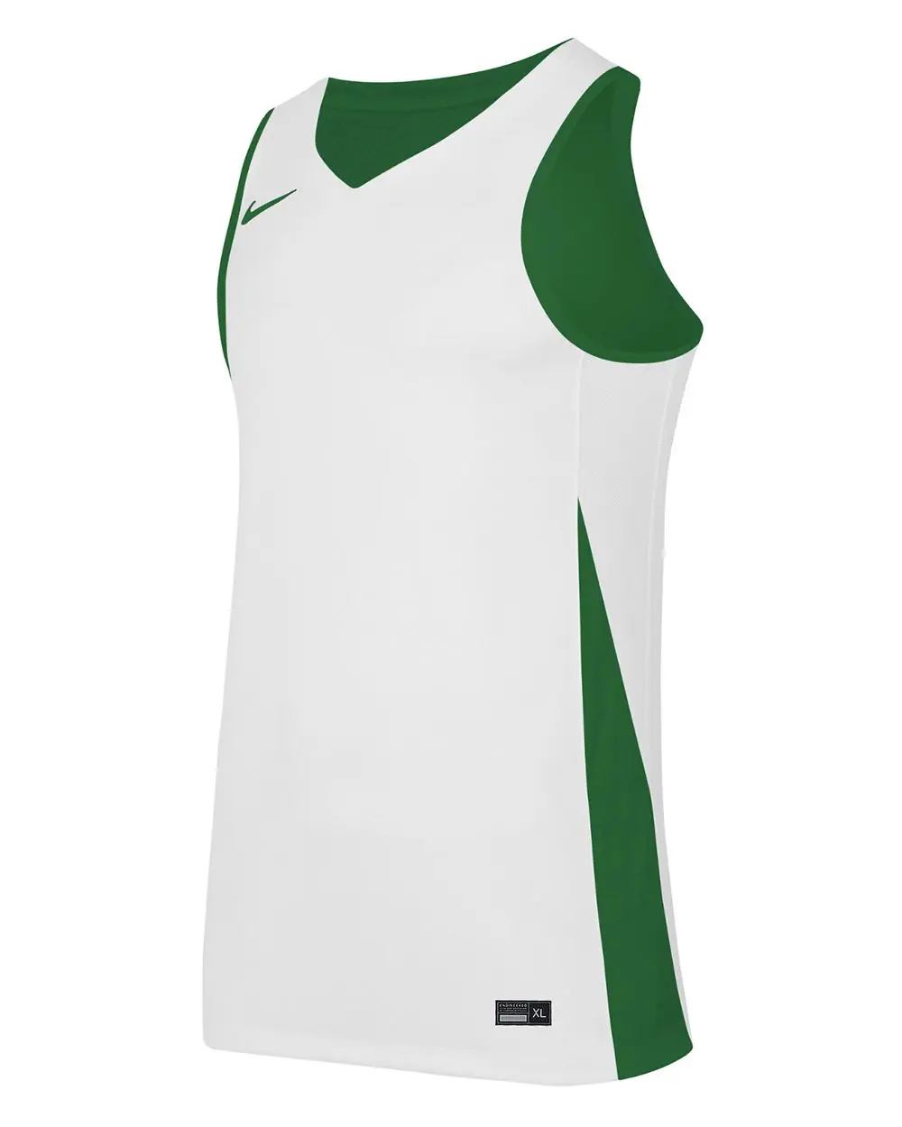 Maillot de basket reversible Nike Team Vert & Blanc pour homme