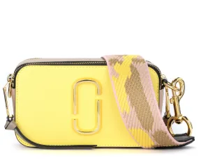 Marc Jacobs Sac à bandoulière The The Snapshot en cuir jaune