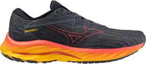 MIZUNO WAVE RIDER 27 BLACK ET FLAME Chaussures de running