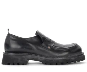 Moma Mocassin Cusna en cuir noir