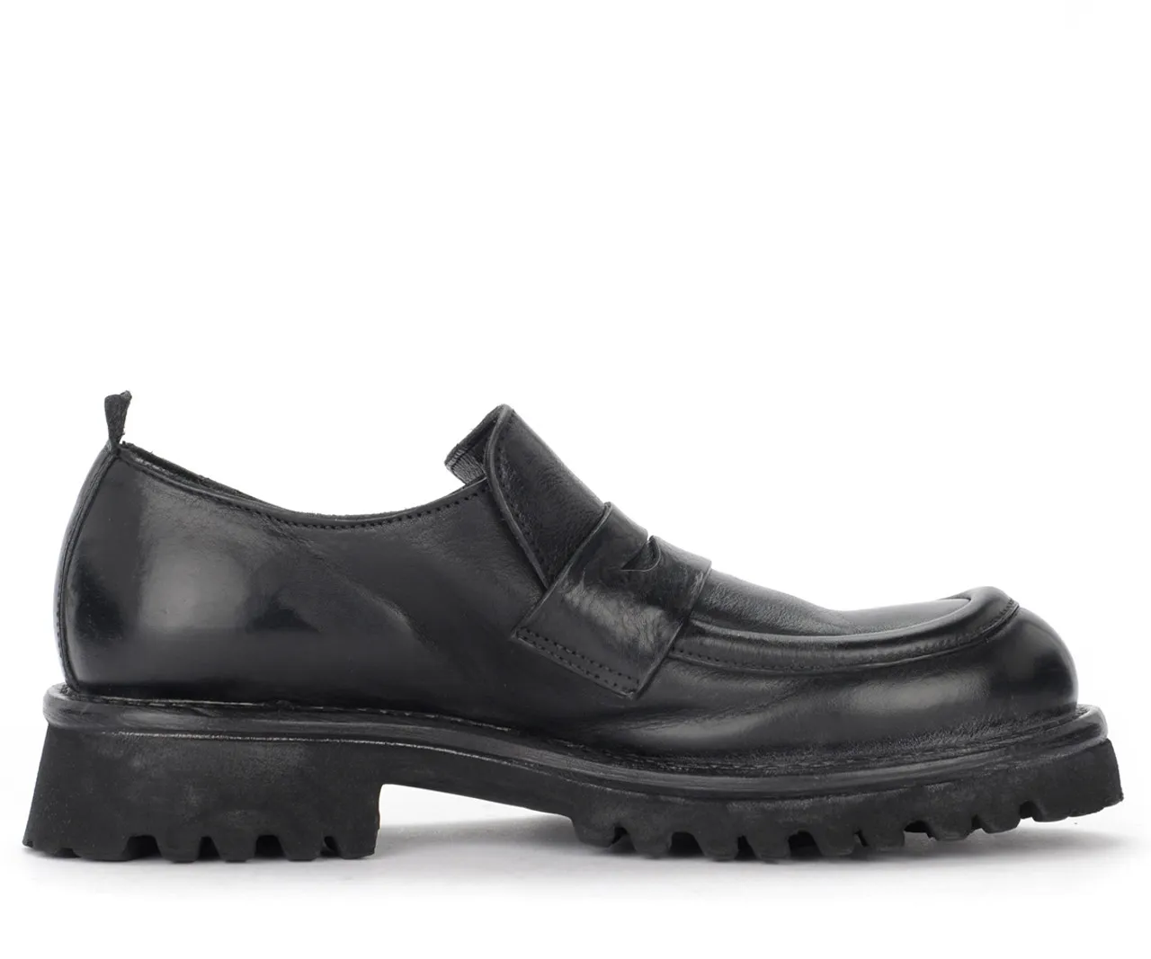 Moma Mocassin Cusna en cuir noir