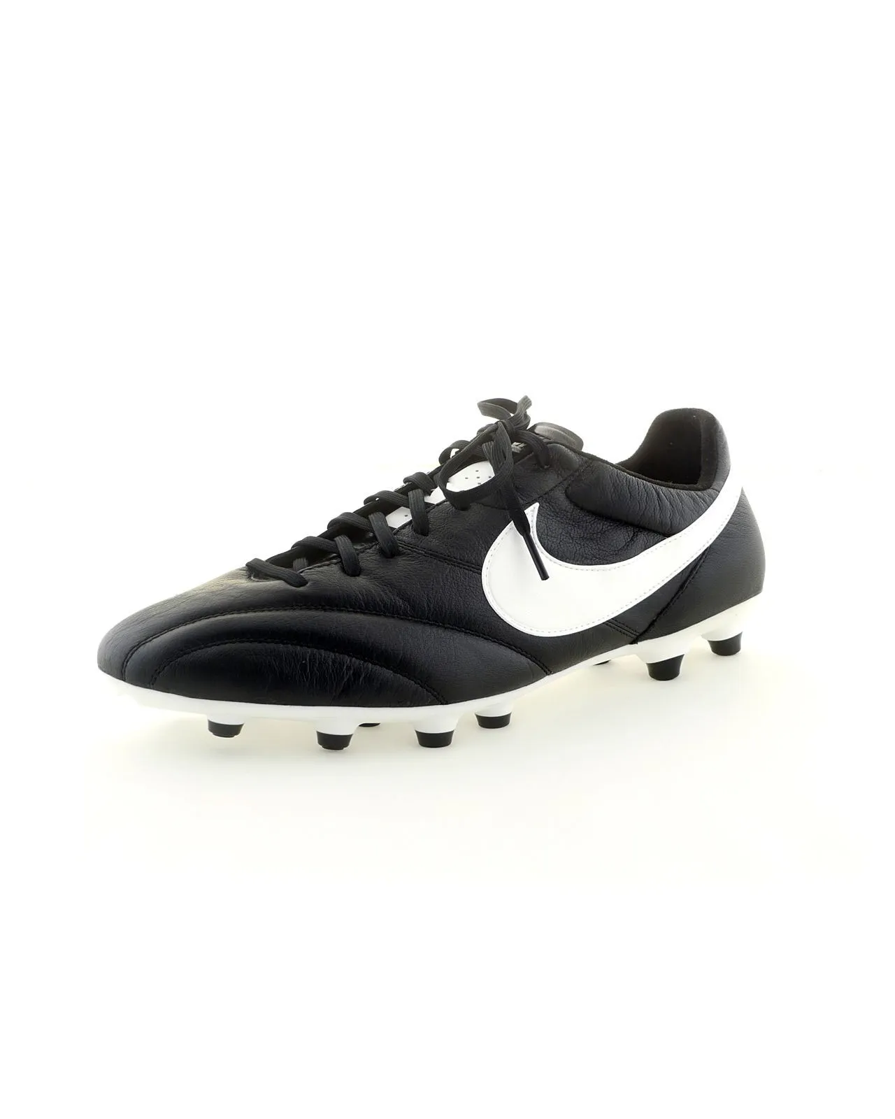 Nike Chaussures de foot en cuir Premier grande taille noires - Size-factory