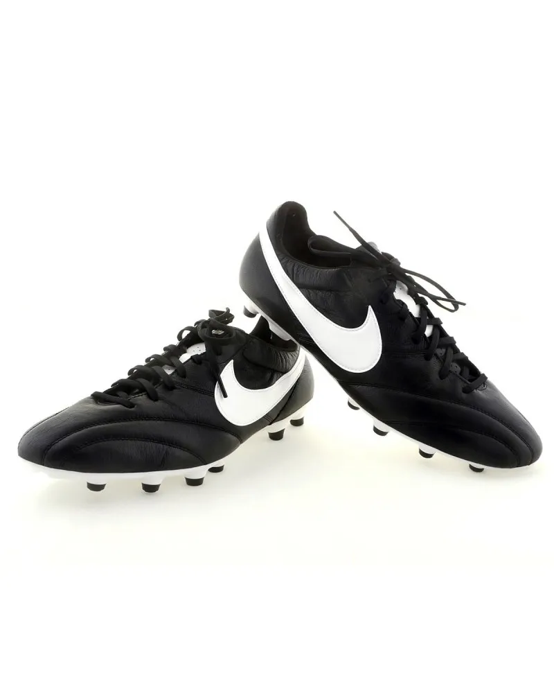 Nike Chaussures de foot en cuir Premier grande taille noires - Size-factory