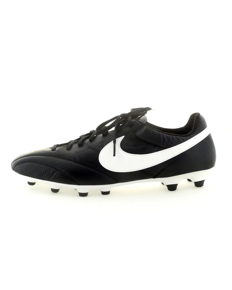 Nike Chaussures de foot en cuir Premier grande taille noires - Size-factory