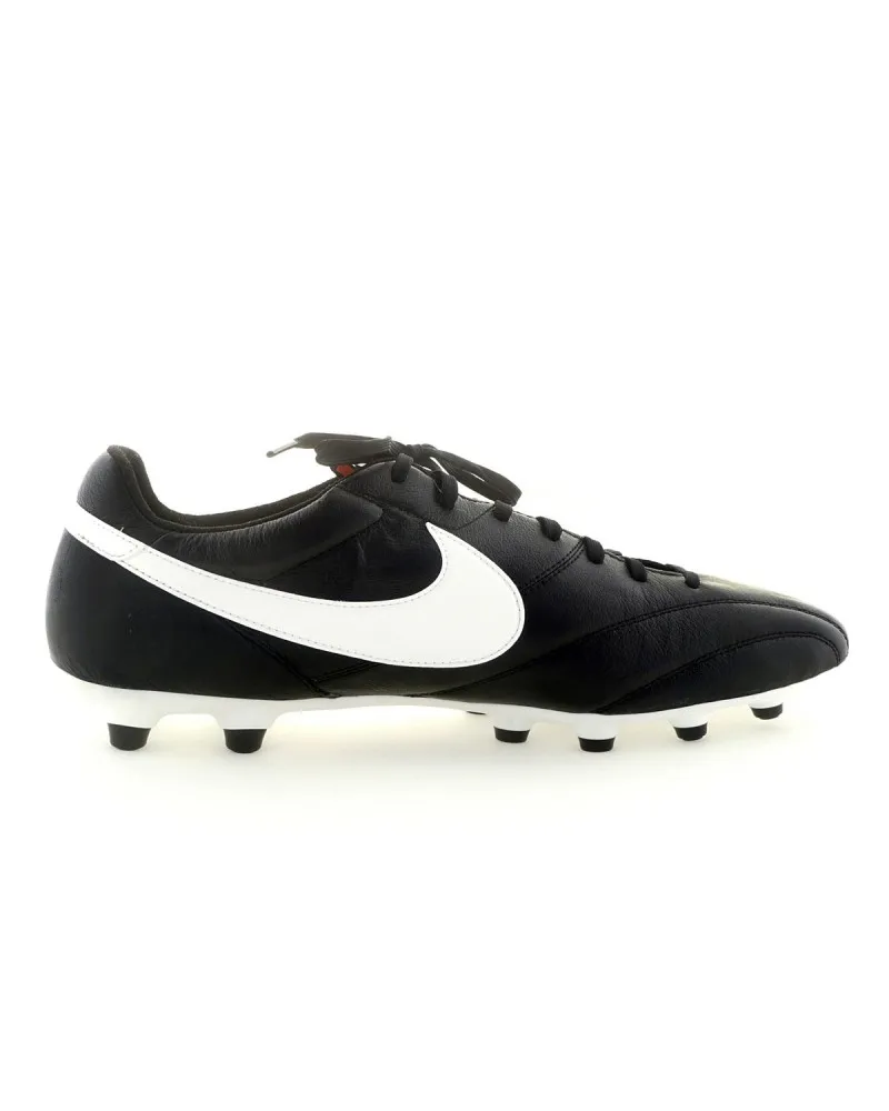 Nike Chaussures de foot en cuir Premier grande taille noires - Size-factory