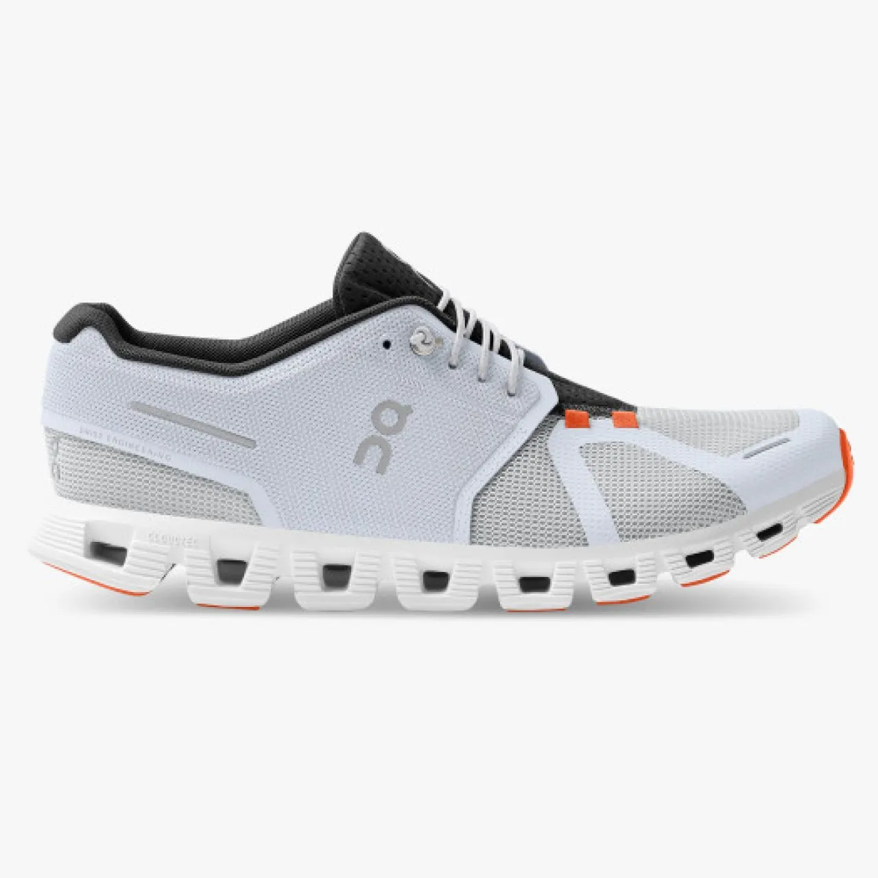 ON RUNNING CLOUD 5 PUSH WHITE ET FLAME Chaussures de running