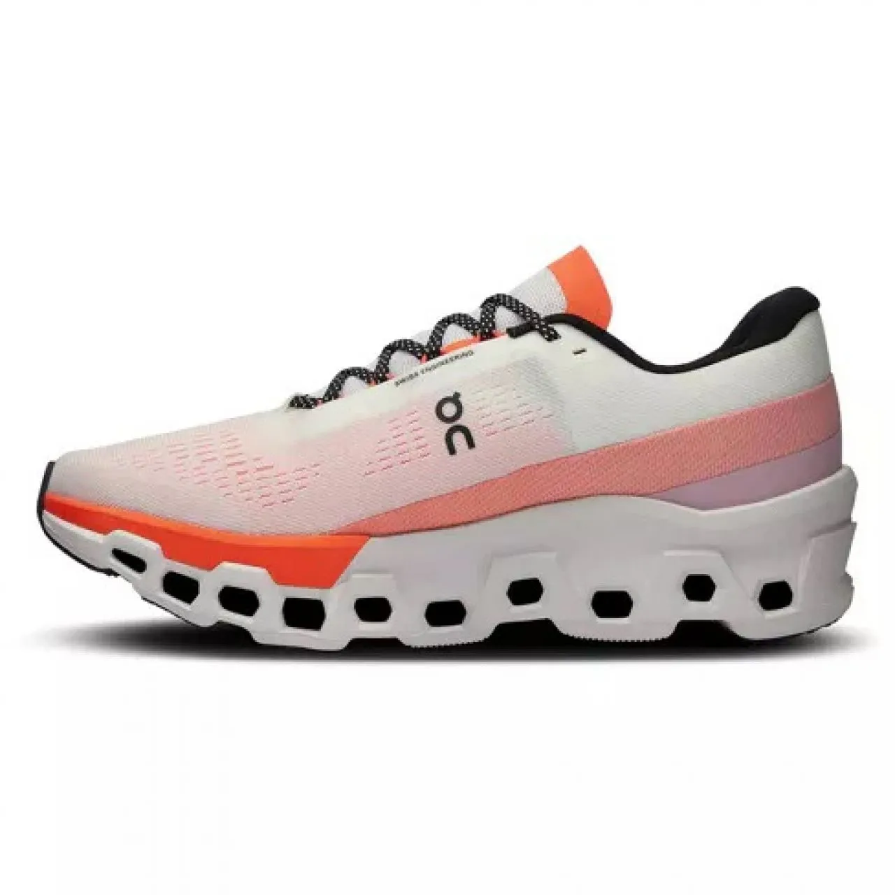 ON RUNNING CLOUDMONSTER 2 WHITE ET FLAME  Chaussures de running