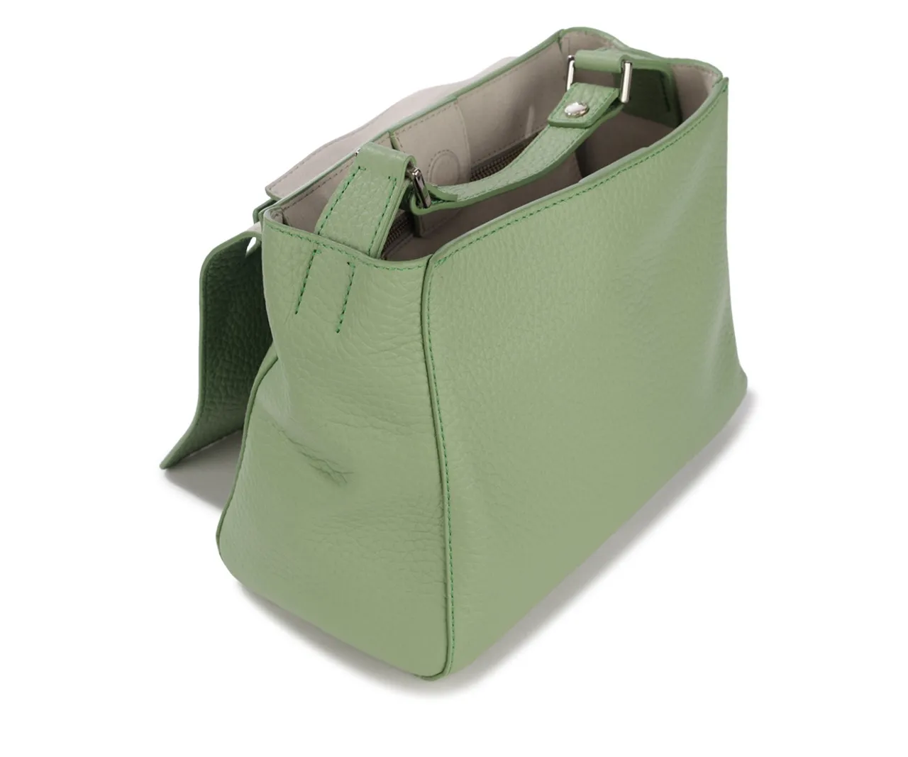 Orciani Sac Sveva Soft Small en cuir vert pomme