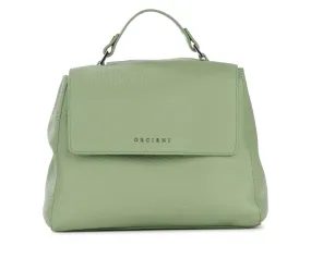 Orciani Sac Sveva Soft Small en cuir vert pomme