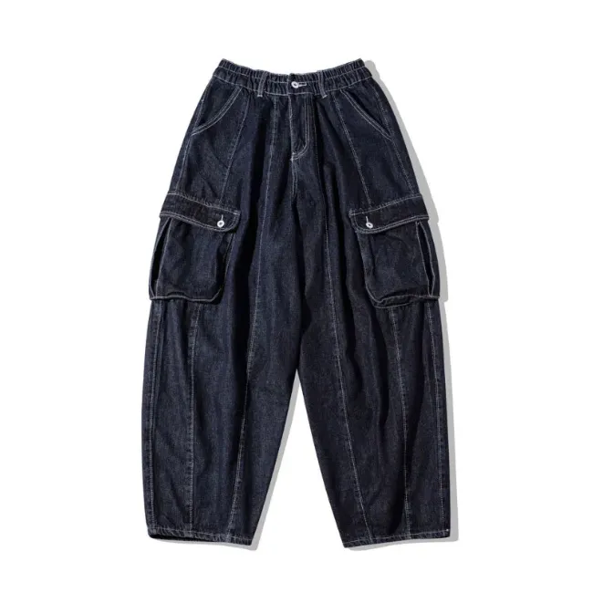 PANTALON CARGO BAGGY DENIM