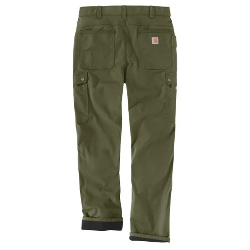 Pantalon cargo doublé polaire RIPSTOP Kaki CARHARTT 105491 Taille W30-L32