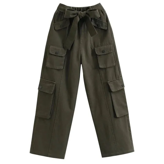 PANTALON CARGO FILLE DCONTRACTE LARGE