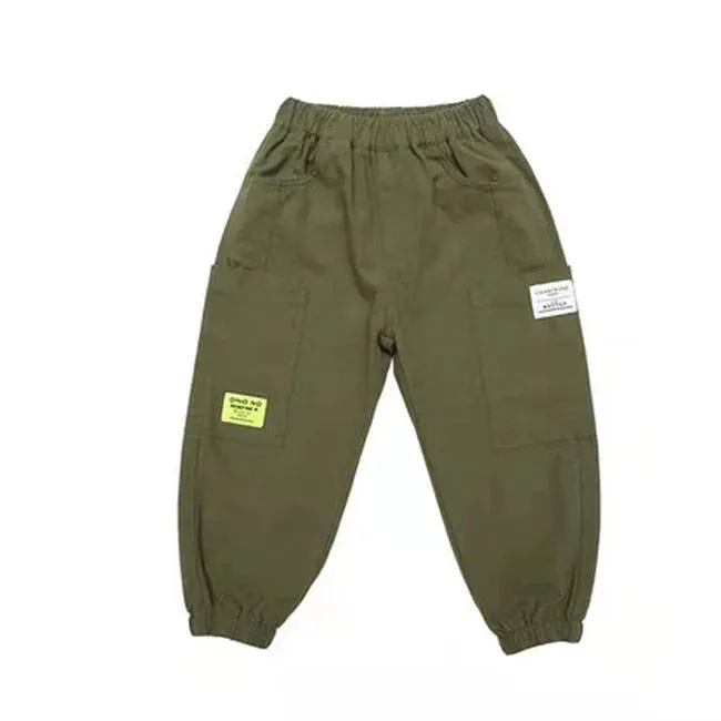 PANTALON CARGO FILLE KAKI