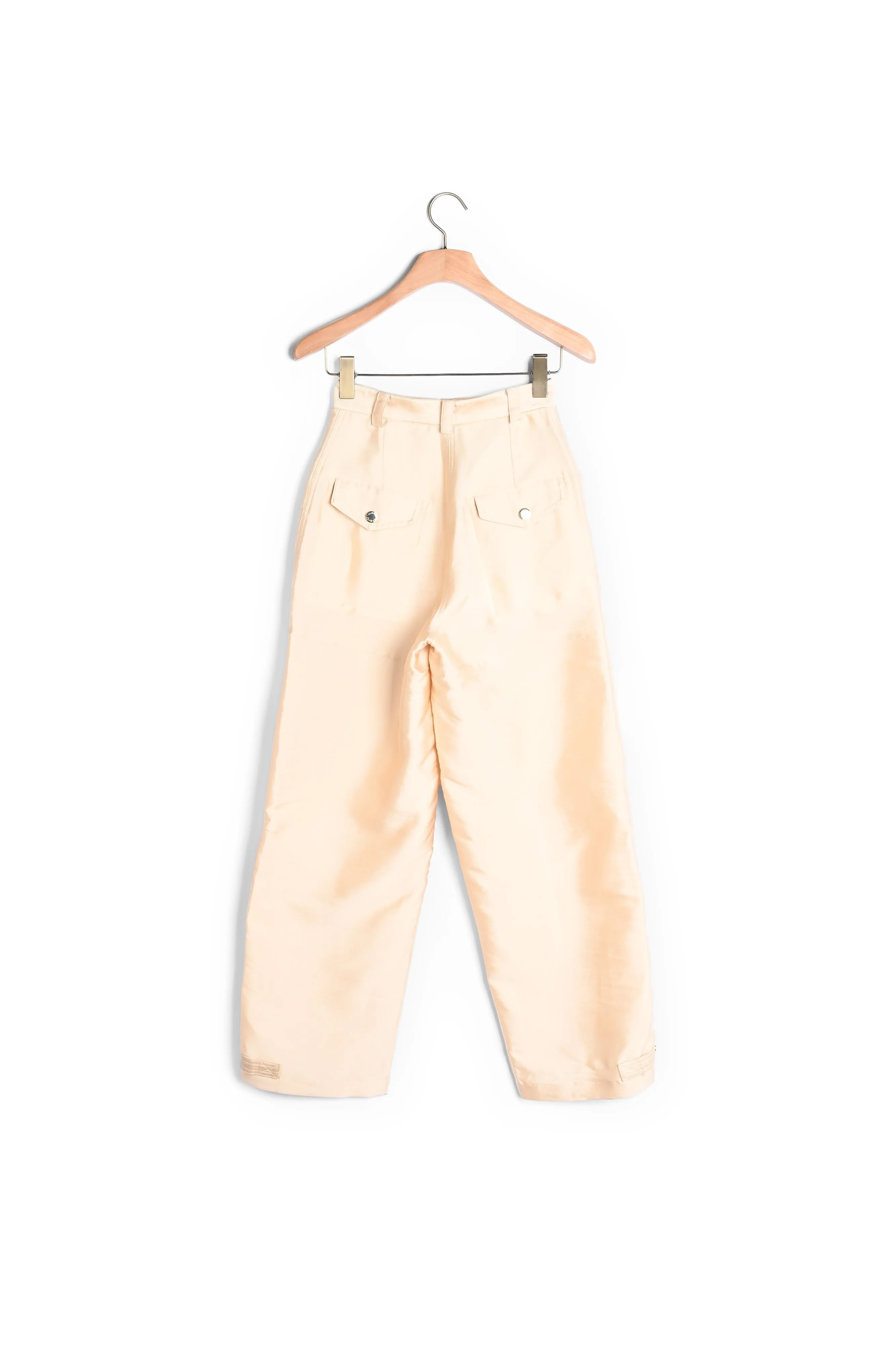 Pantalon cargo satiné