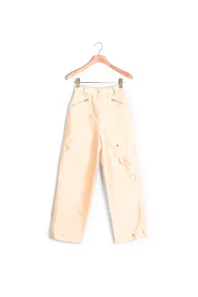 Pantalon cargo satiné