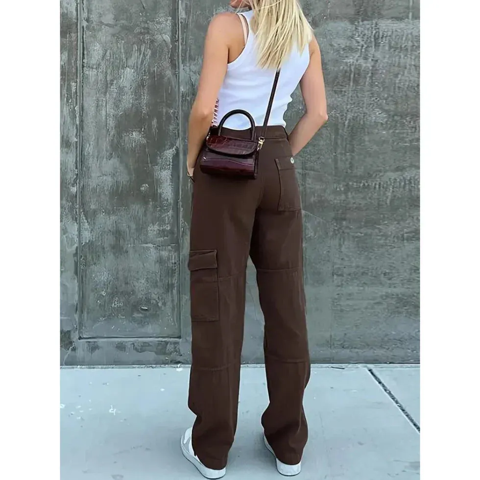 Pantalon Cargo à Coupe Décontractée pour Femmes