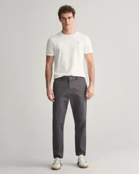 Pantalon chino en sergé ajusté