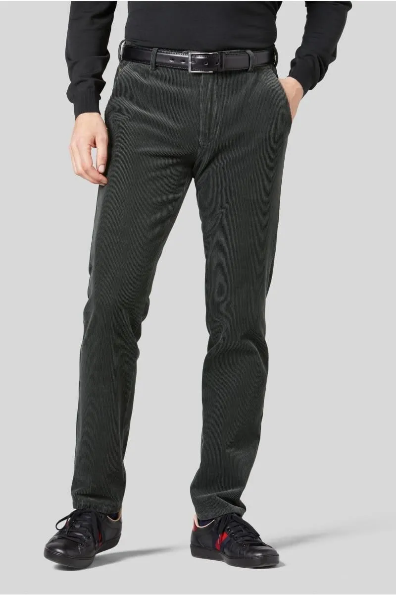 Pantalon chino Meyer gris en velours