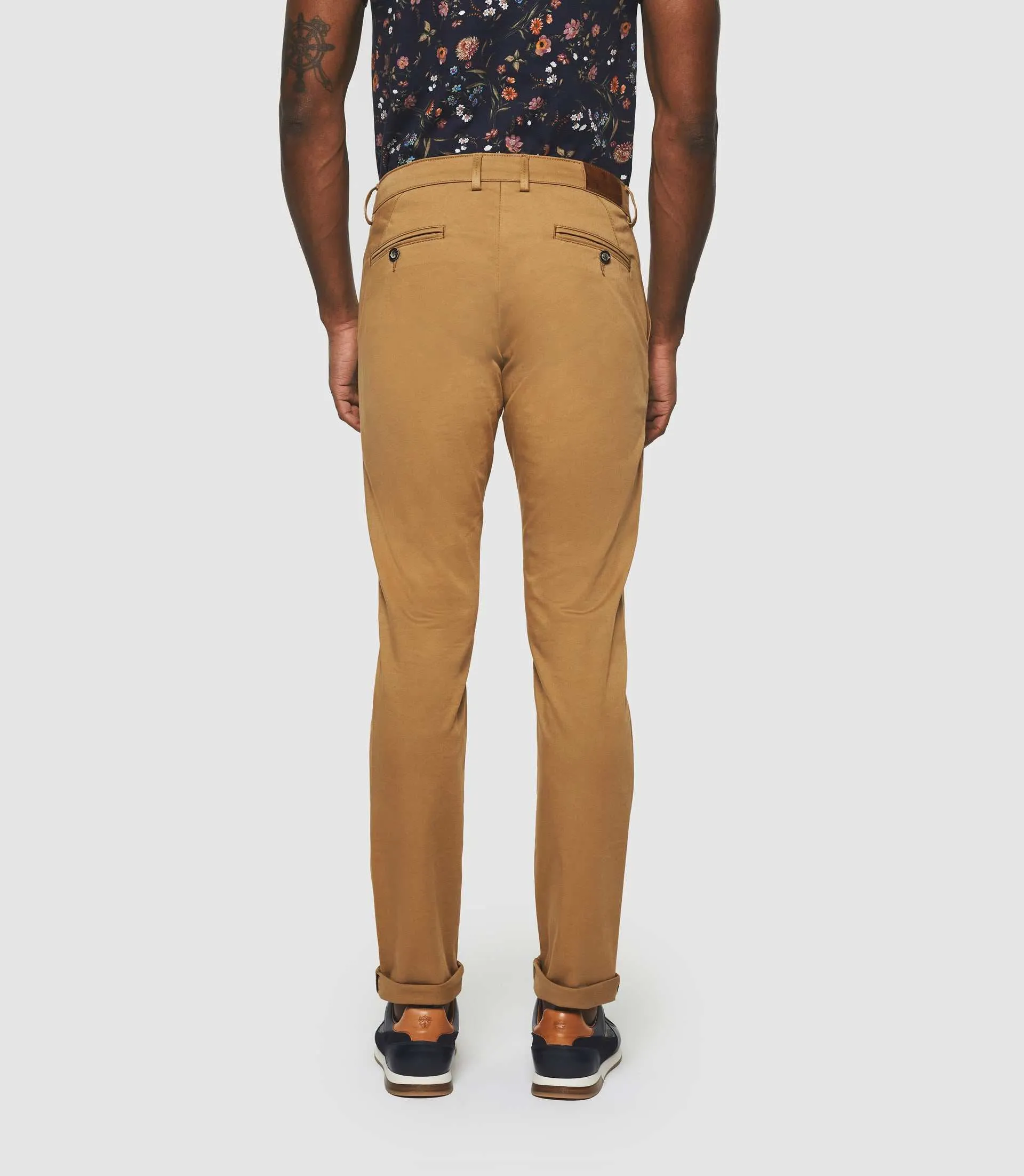 Pantalon chino slim camel PANAMA