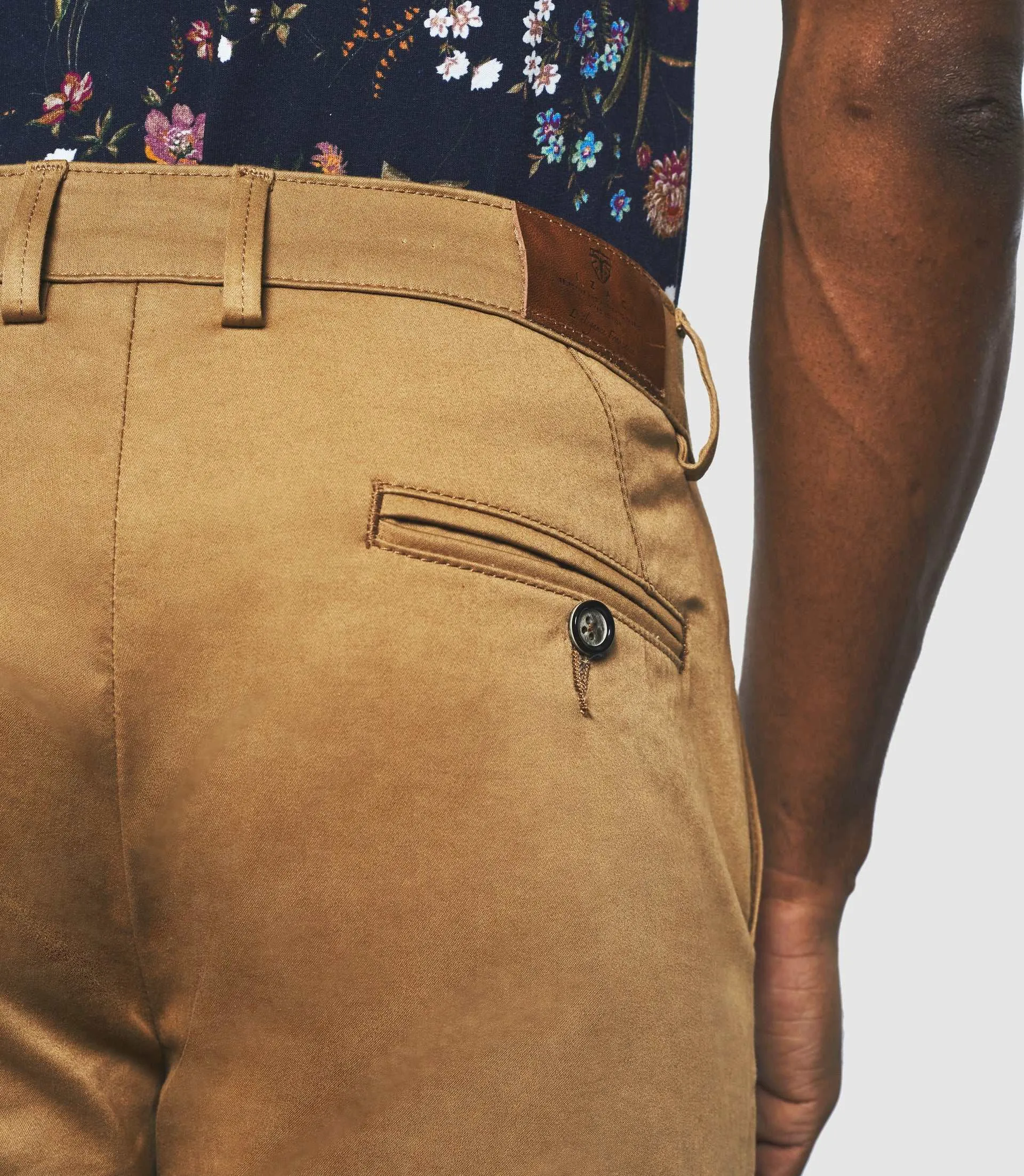 Pantalon chino slim camel PANAMA