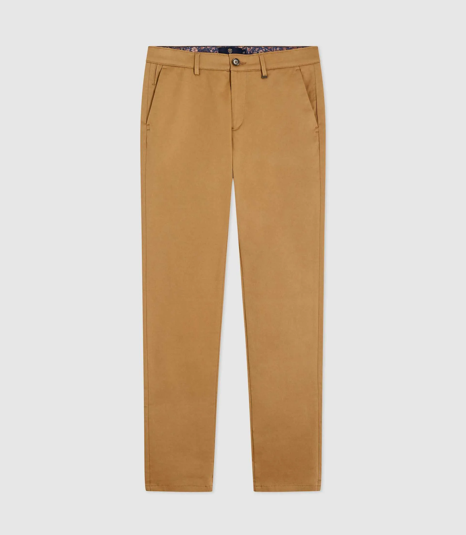 Pantalon chino slim camel PANAMA